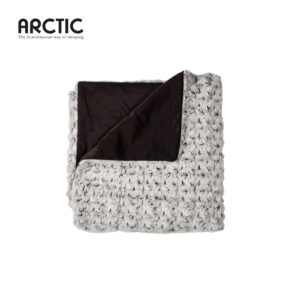 Plaid TWIST i imiteret pels - ARCTIC